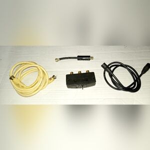 Cable and Connector Set in Black and Yellow
